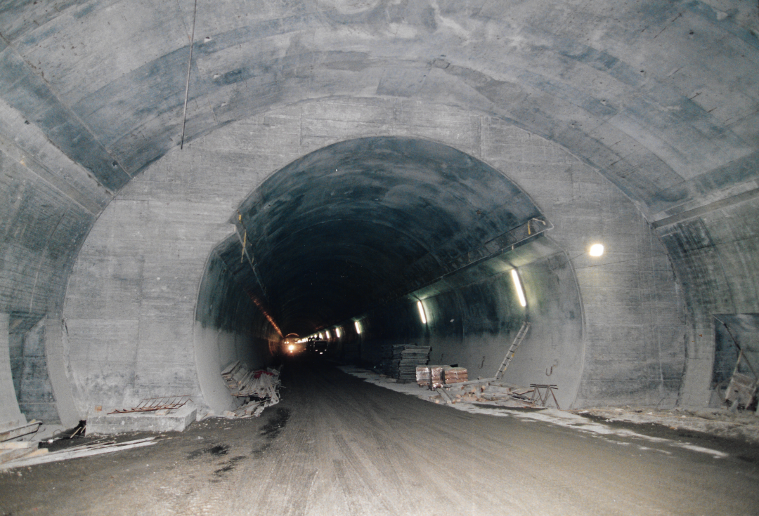 Contruction site of tunnel