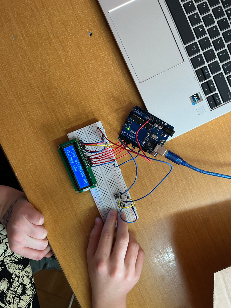 Arduino with a small screen attached