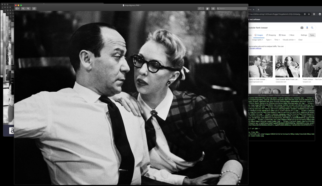 Recursive image search visualization